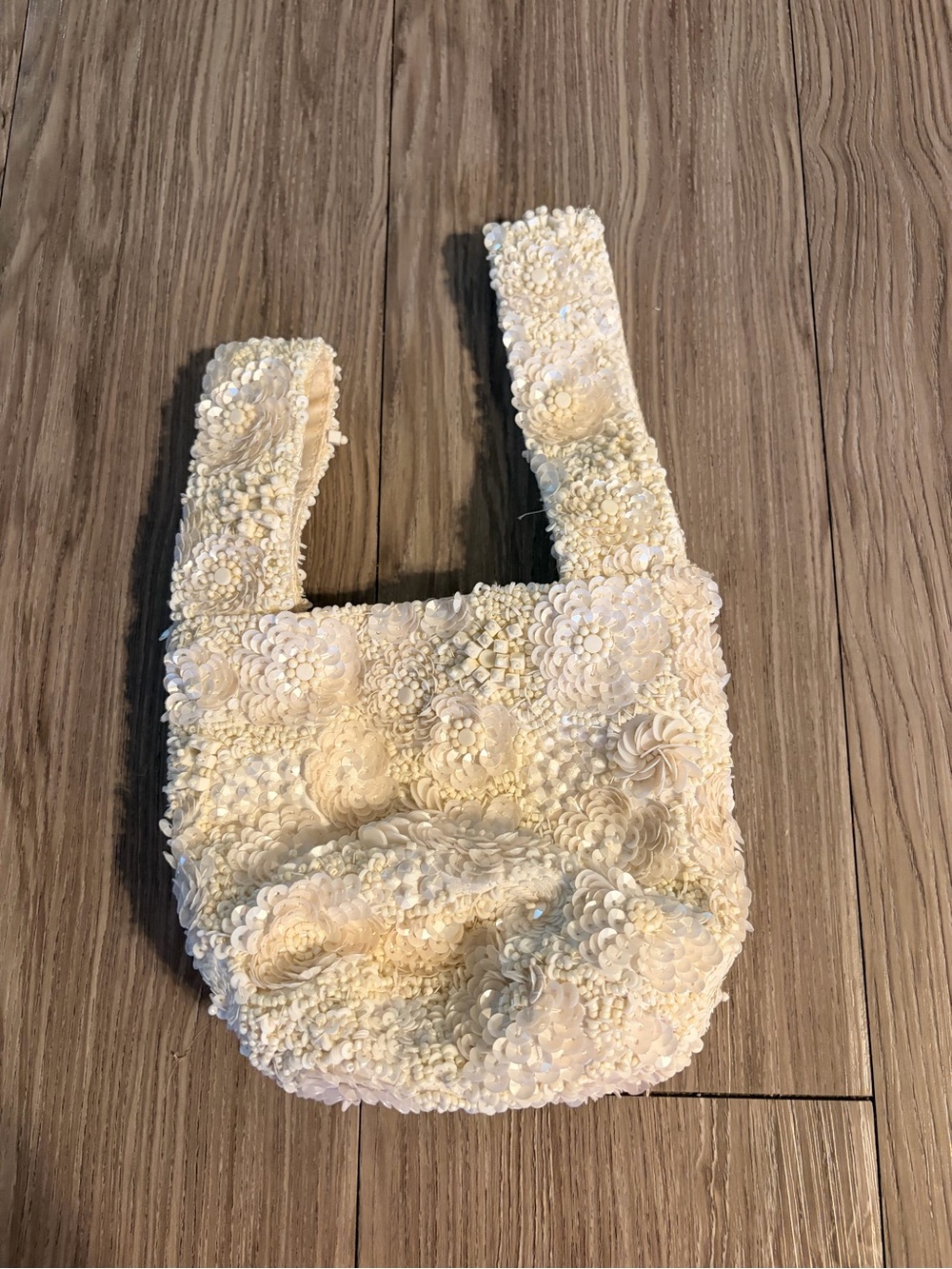 Marshalls Ivory Sequin Knot Wristlet - Picture 4 of 9
